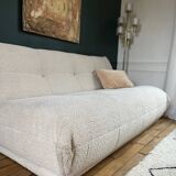 SIA white bouclette designer sofa