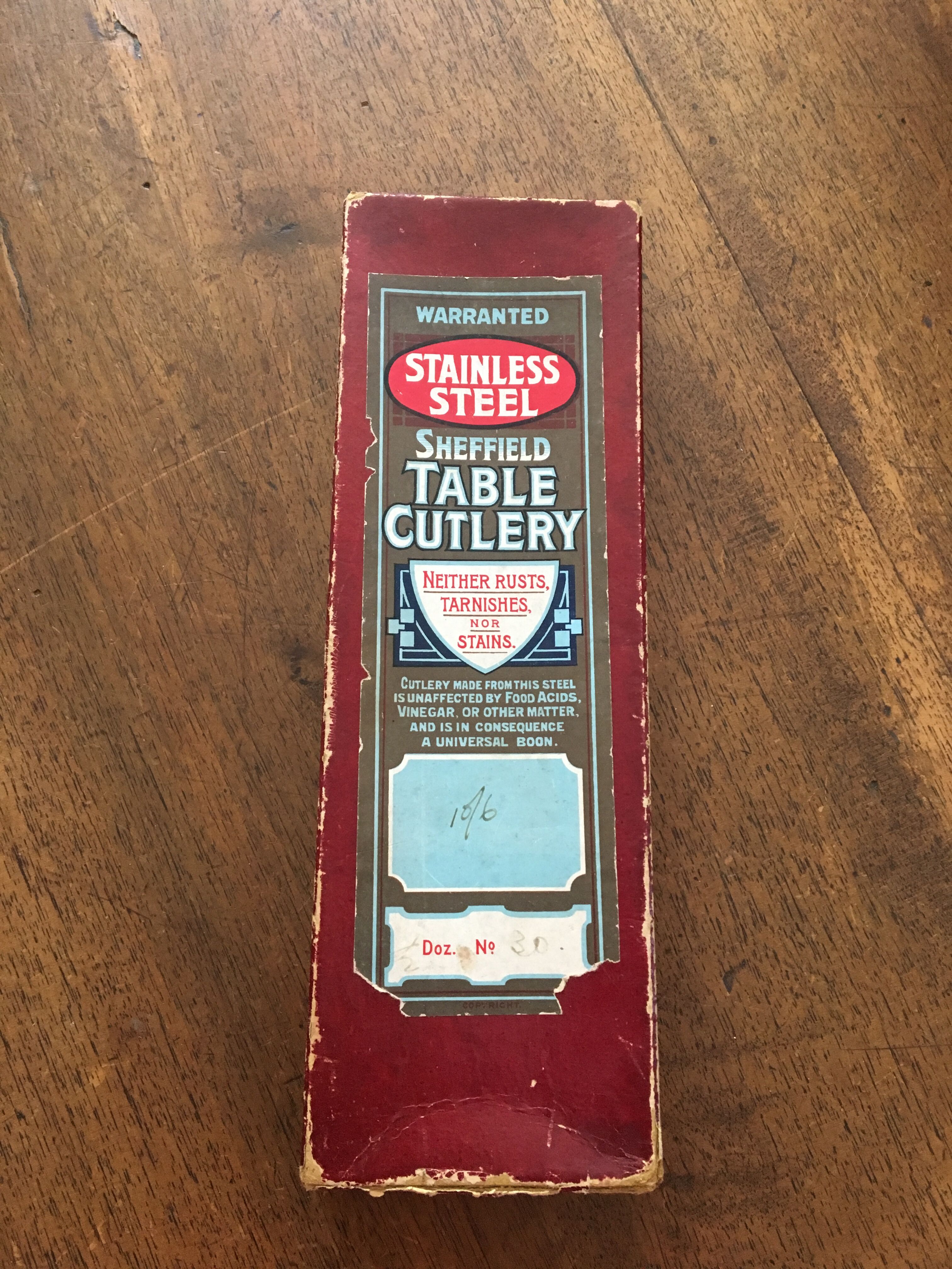 English table knives Sheffield