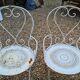 Pair of garden armchairs