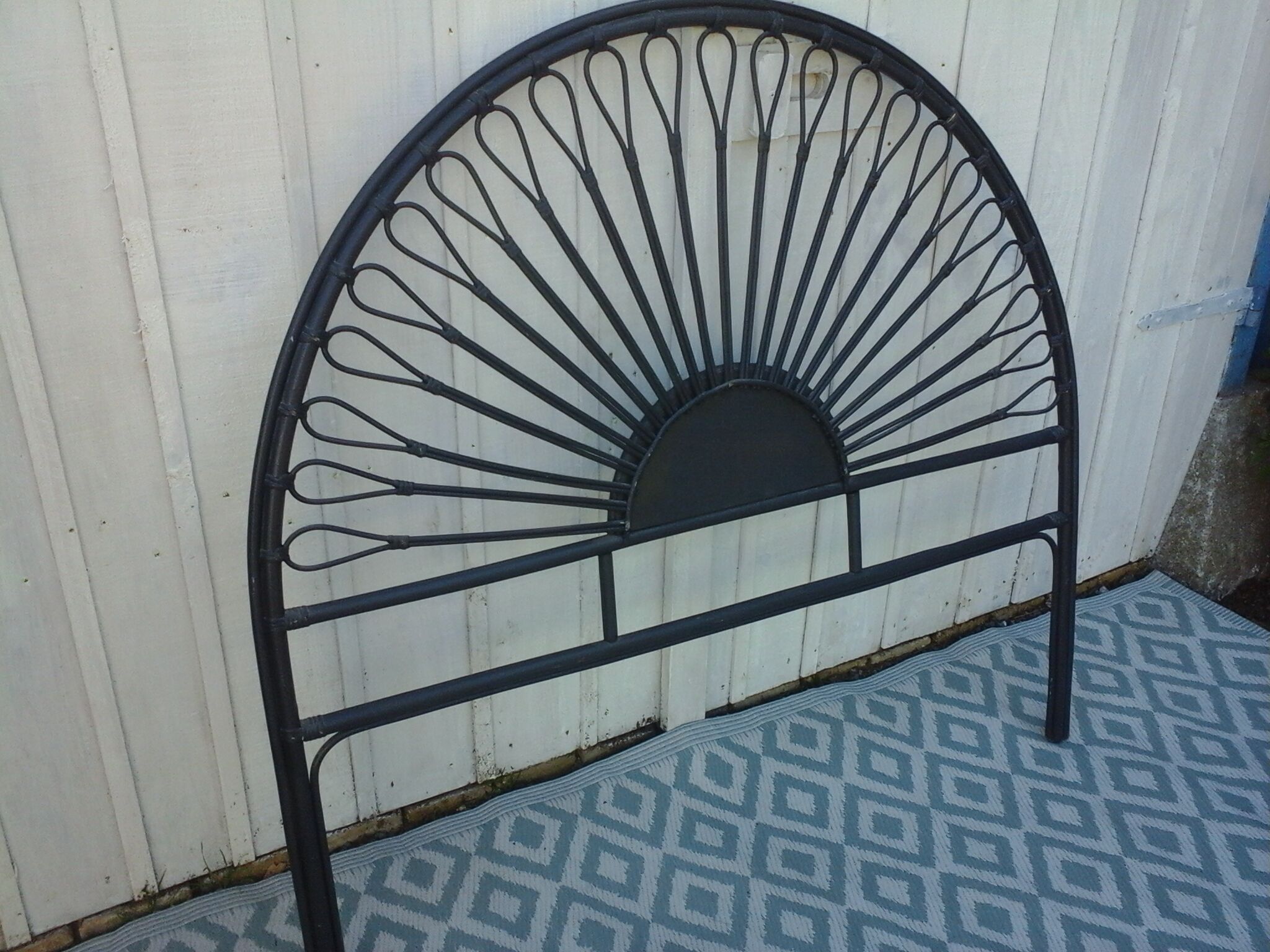 Headboard rattan for 2 people