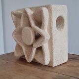 Vintage stone table lamp by Albert Tormos