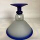 Frosted glass footed bowl in Murano style