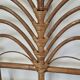Peacock headboard in rattan Bamboo vintage 1970s