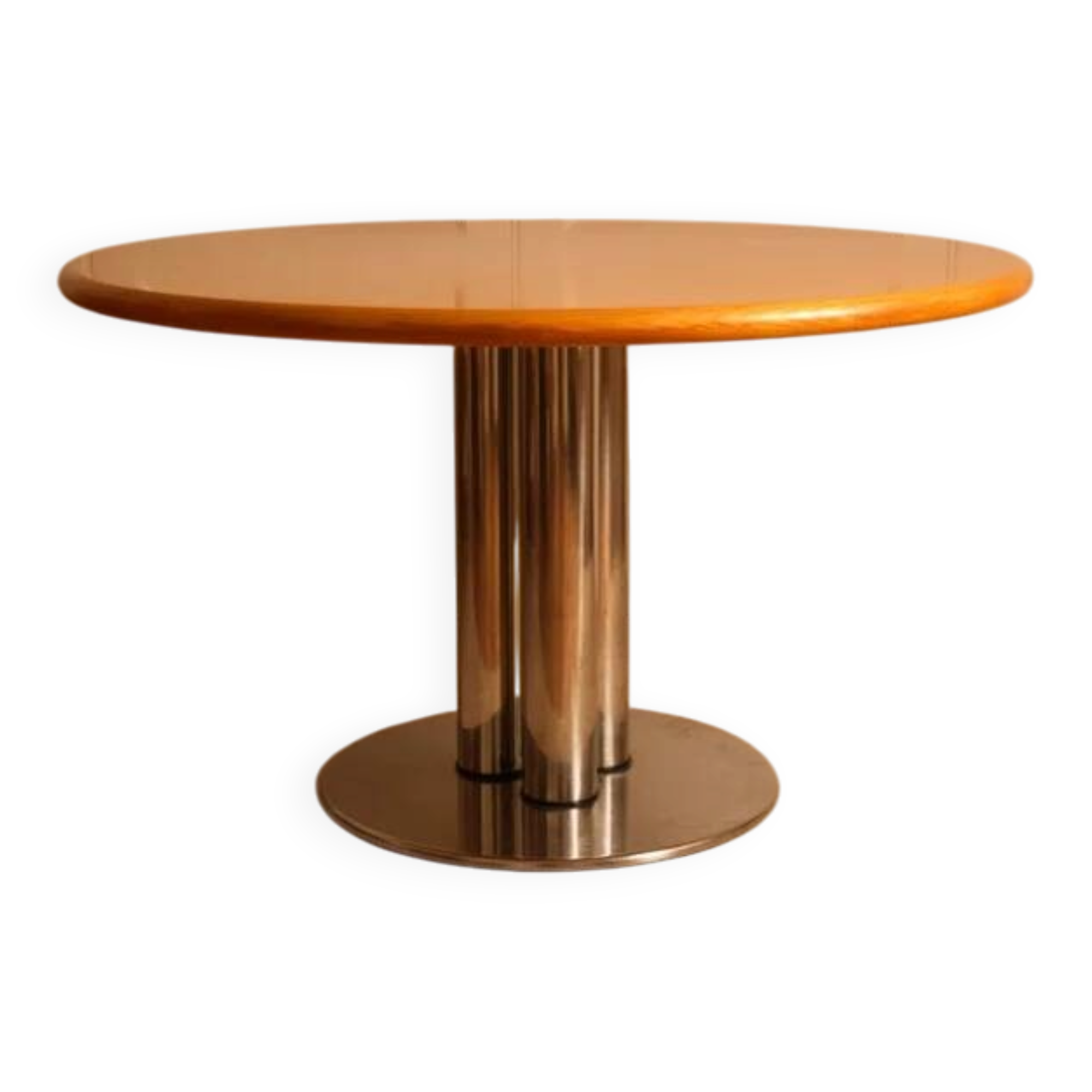 Circular dining table