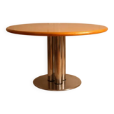 Circular dining table