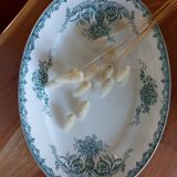 Plat ancien vintage terre de fer Amandinoise