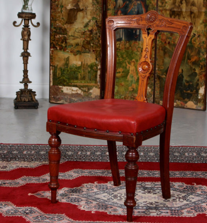 Set of four chairs of Victorian