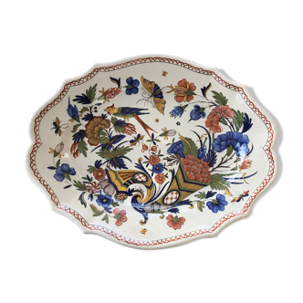 Dish in swaddled earthenware