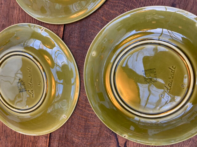 Series of 5 plates Fish Proceram