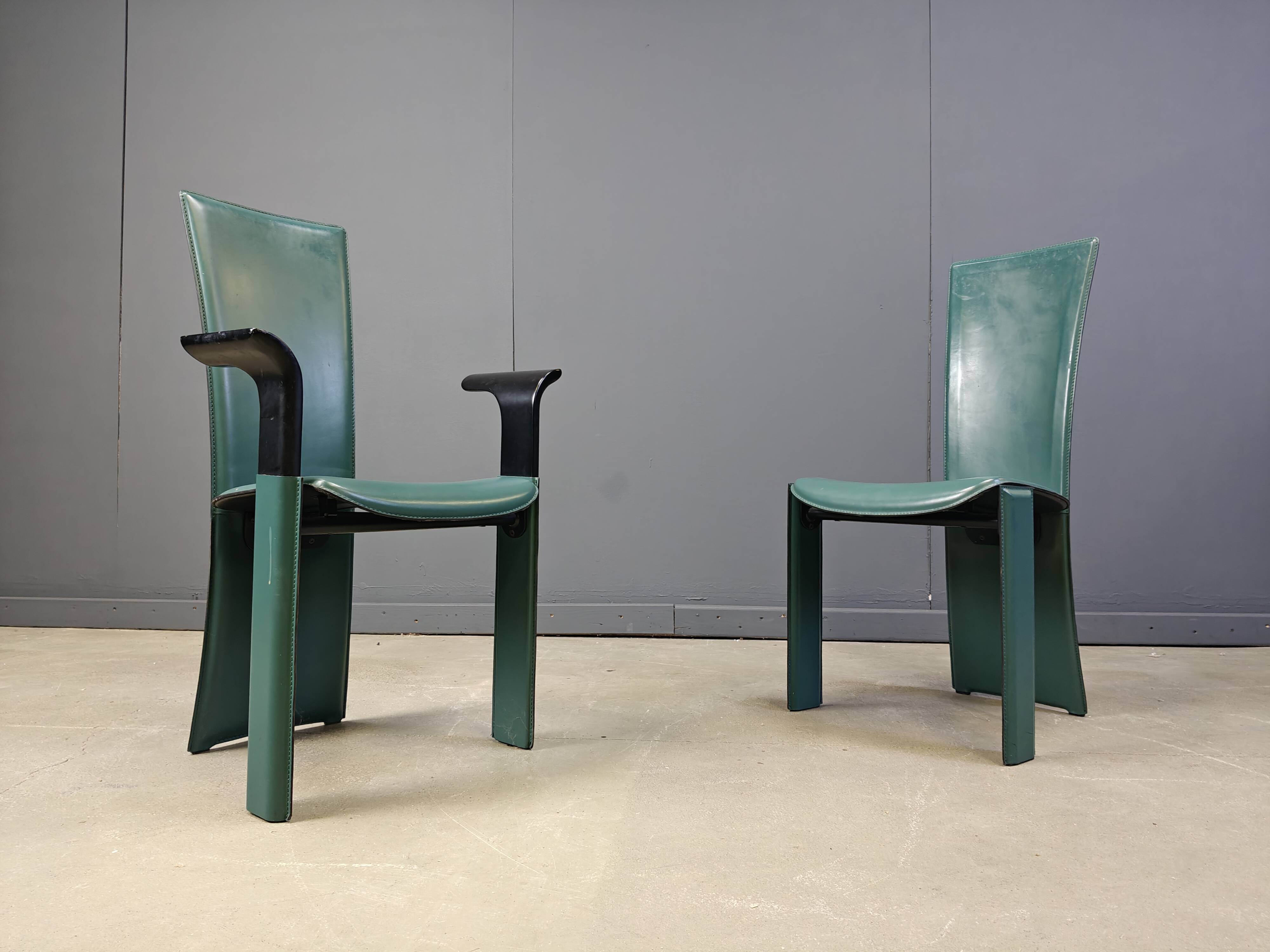 Vintage dining chairs by Pietro costantini, 1980s, set of 6