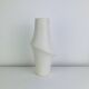 White ceramic vase, organic shape