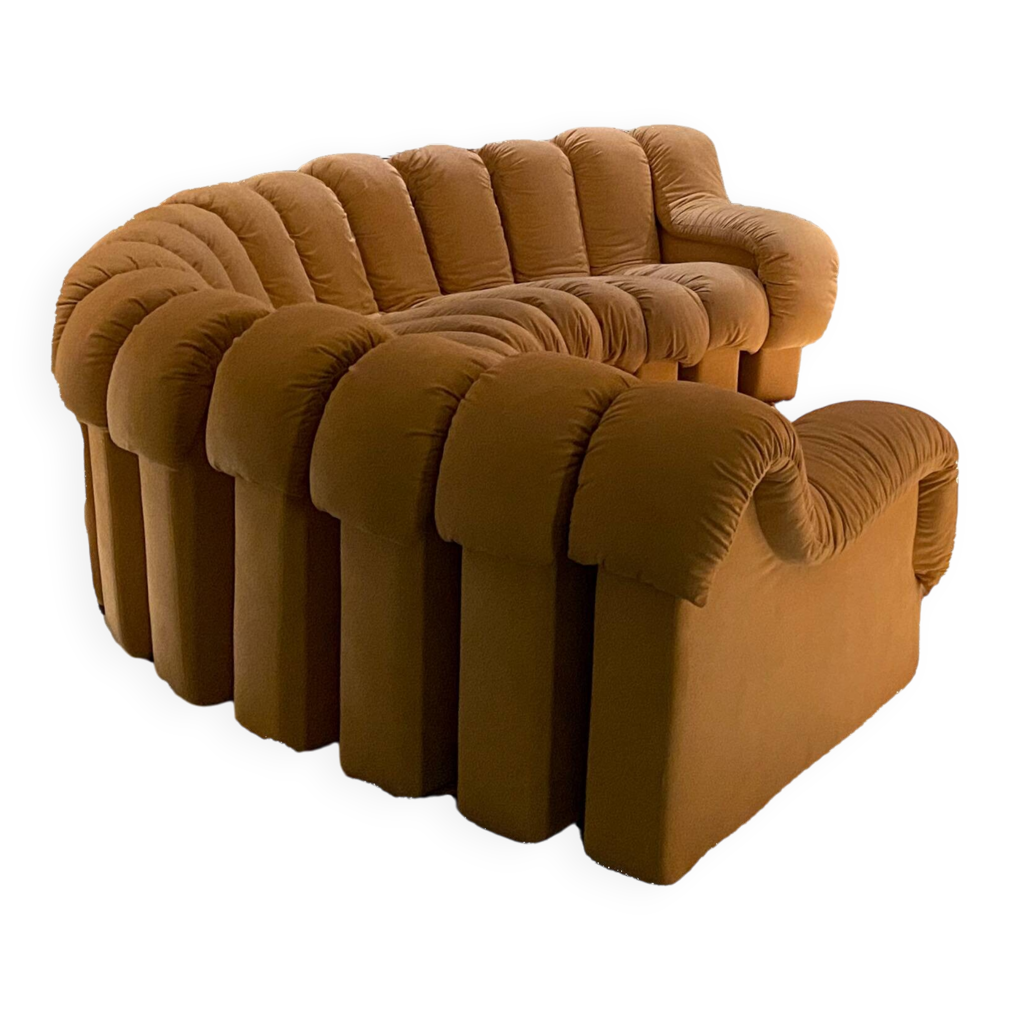 De Sede DS-600 “Non-Stop” Sectional Sofa – 16 Elements – Beige Leather