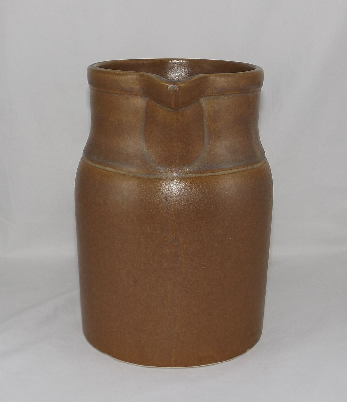 Vintage stoneware pitcher by the Digoin factory, France
