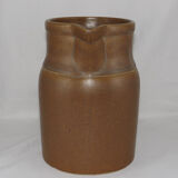 Vintage stoneware pitcher by the Digoin factory, France