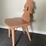 Raw wood chair