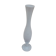 White soliflore vase in opaline H 27 cm