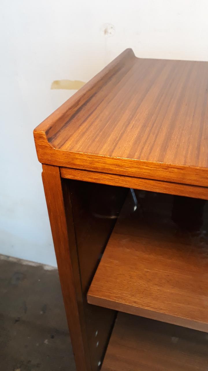 Old teak and glass showcase