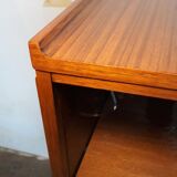 Old teak and glass showcase