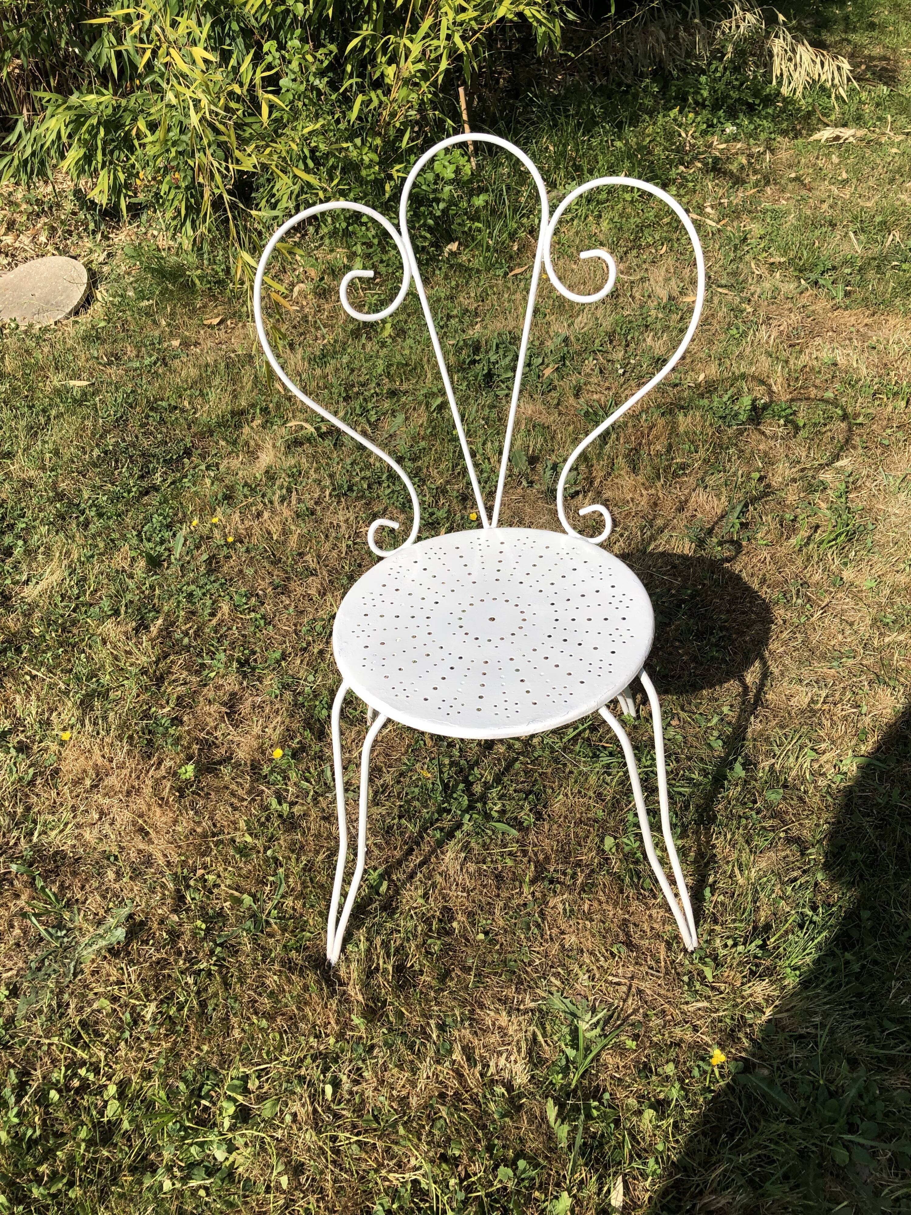 Salon de jardin en fer forgé