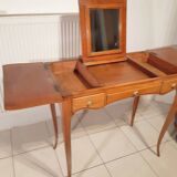 Louis XV style dressing table in cherry wood from the 1950s