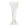 Vase Art Déco, verre transparent, Pologne, années 1930