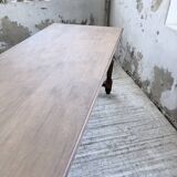 Farm table with turned legs, made of pine and birch, 180cm.