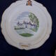 11 plates of earthenware from Gien model Châteaux de la Loire ar 22 cmmoiries diam