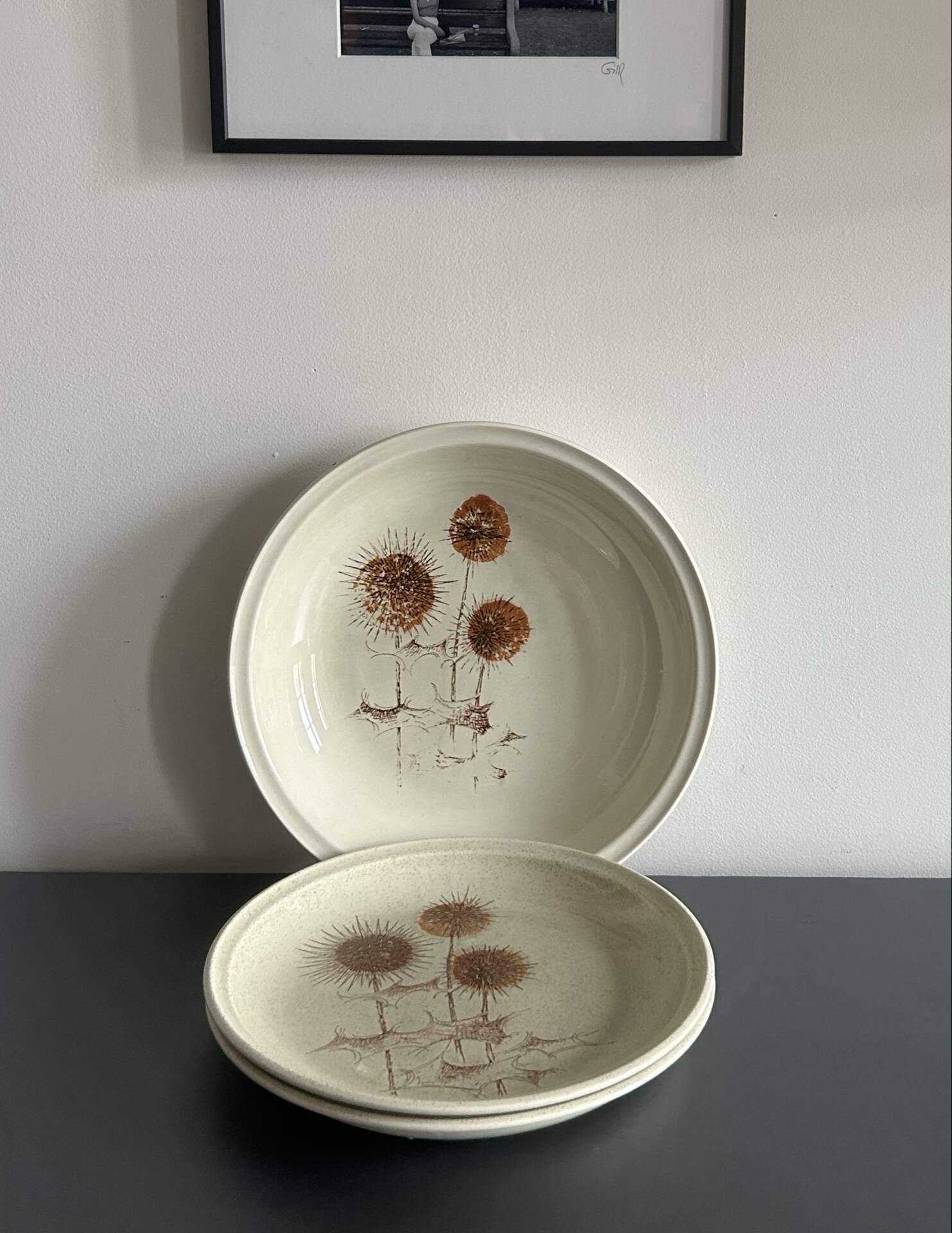 Plates and serving dish Sarreguemines