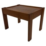 Vintage set of 3 side tables nesting pine wood 60s