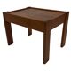 Vintage set of 3 side tables nesting pine wood 60s