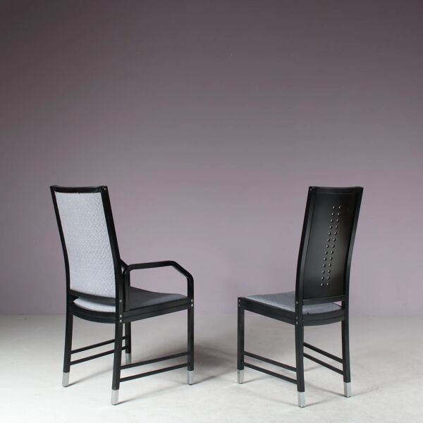 Ensemble de 10 chaises de salle à manger conçues par Ernst W. Beranek pour Thonet, Autriche, 1980