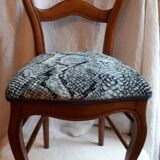 Two Louis Philippe chairs re-labeled "Reptiles"