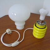 Yellow Opaline Glass Bulb Lamp by Ingo Maurer for M Design, 1960s