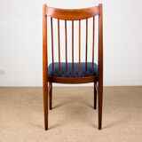 Series of 6 Danish chairs in Rio palissandre by Arne Vodder for Sibast 1960.