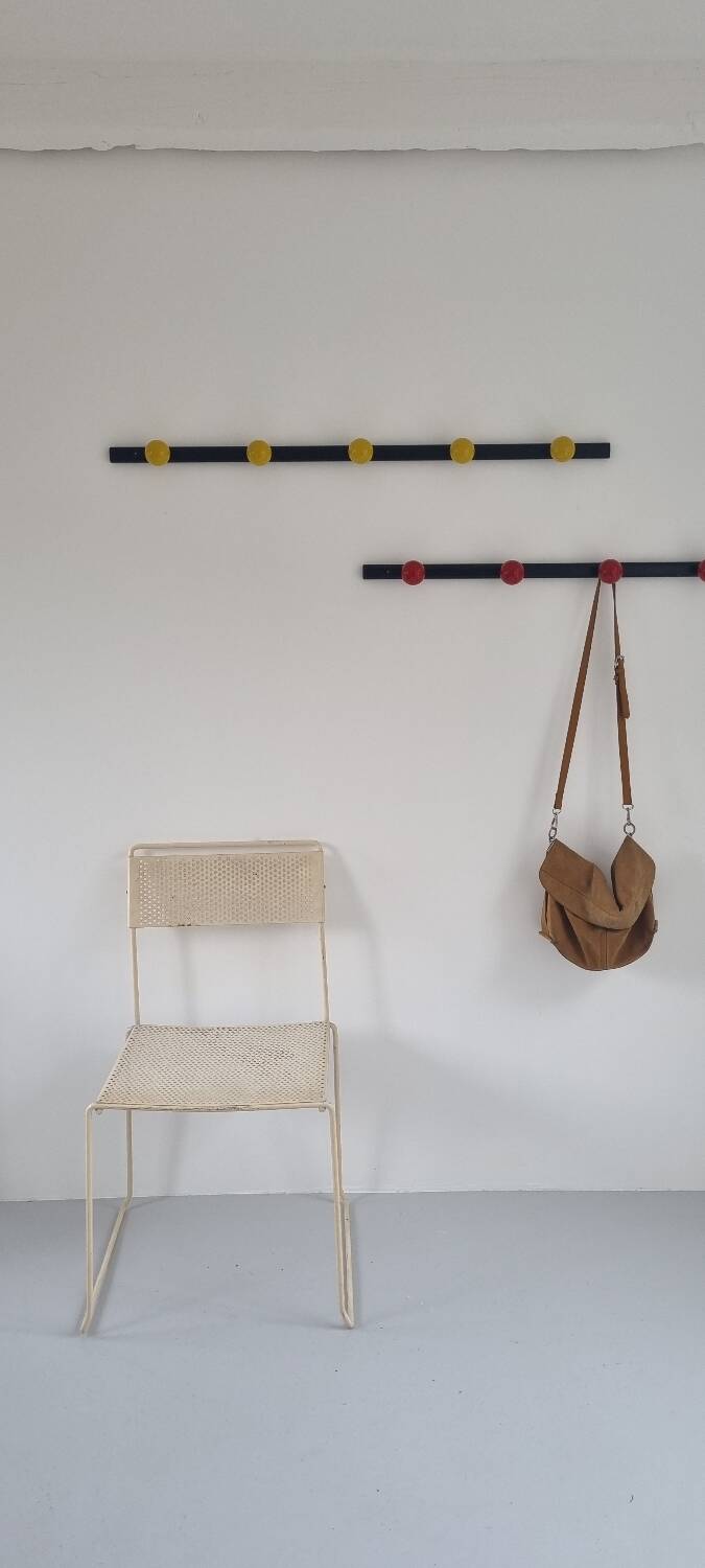 Duo of 4 and 5 ball coat racks