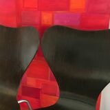 Pair of butterfly 3107 chairs by Arne Jacobsen pilot version, 1955