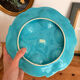 Vintage Vallauris oyster and shell set, 1960s/70s, majolica model