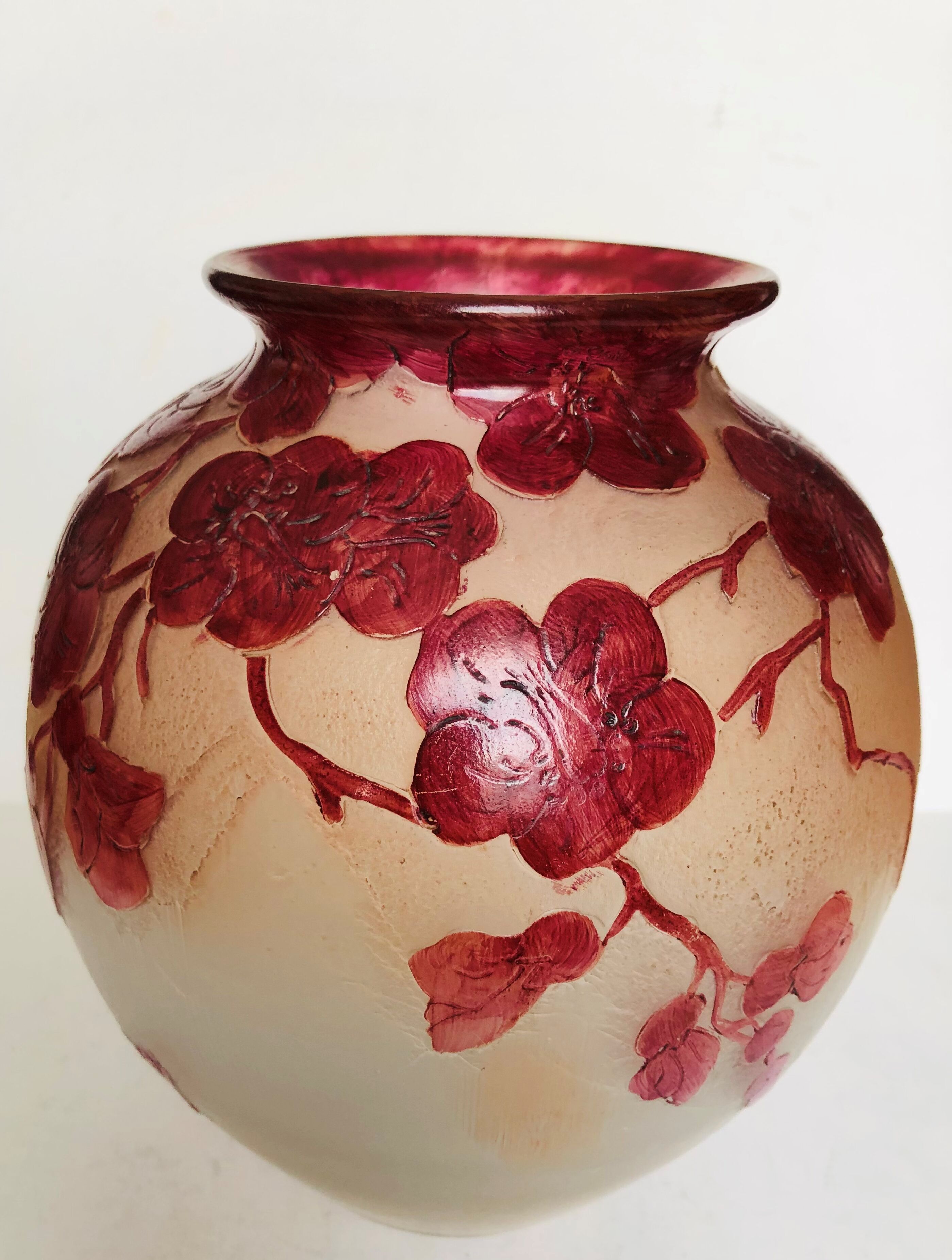 Legras multilayer glass ball vase