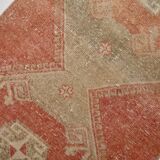 3x12 Vintage Oushak Runner Rug, Antique Rug, Hallway Runner Rug, 82x365Cm