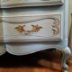 Commode patine bleu vieilli