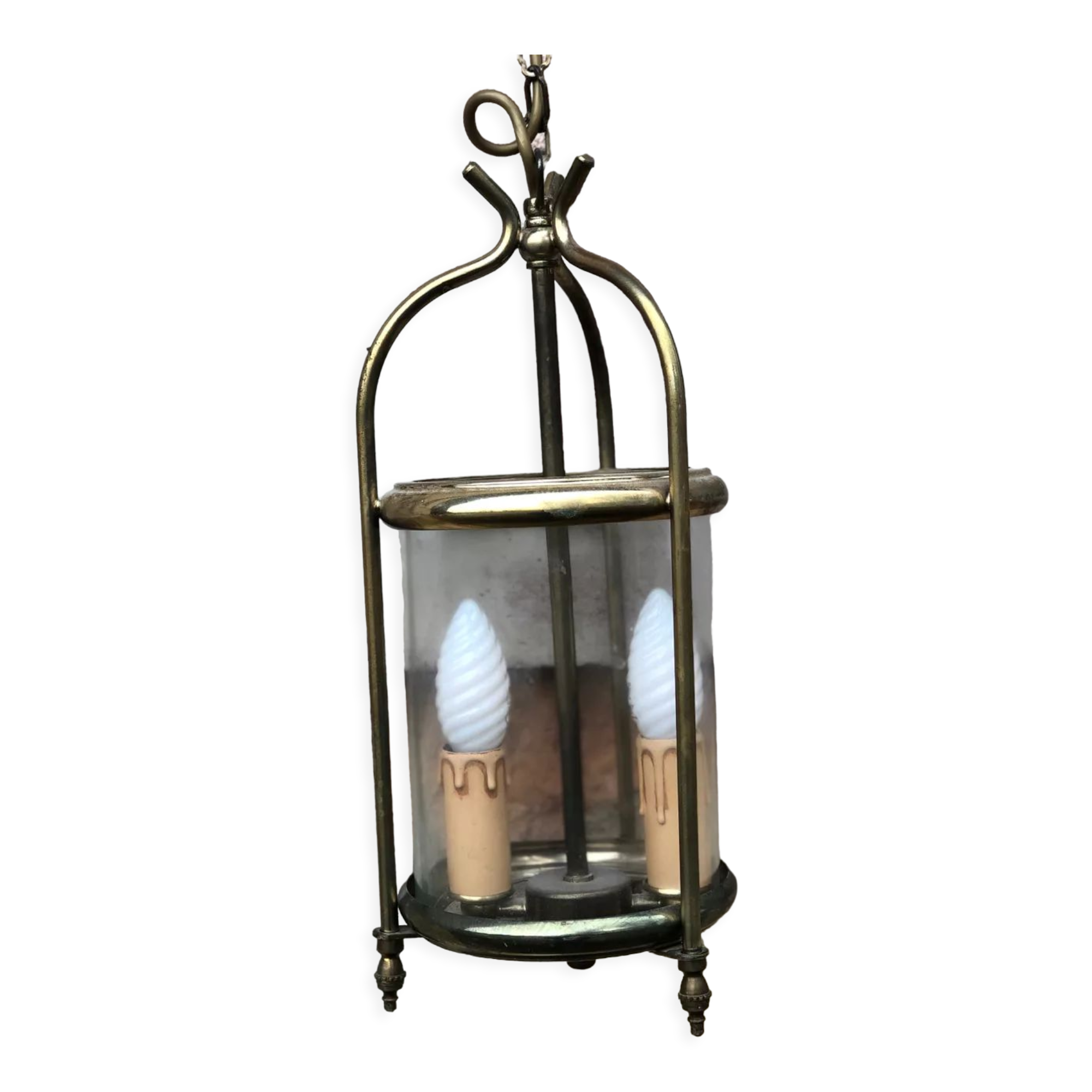 Golden brass lantern