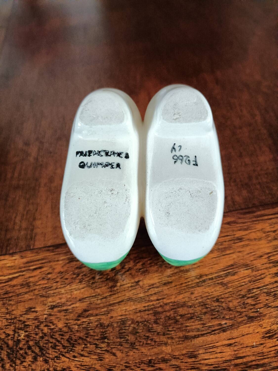 Salt and pepper shakers. Breton clogs