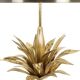 Maison Charles,  Lampe « agave » en bronze doré et laiton patiné. Années 70