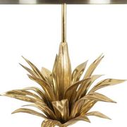 Maison Charles, "Agave" lamp in gilded bronze and patinated brass. 1970s