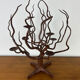 Bougeoir arbre fer forgé, chandelier