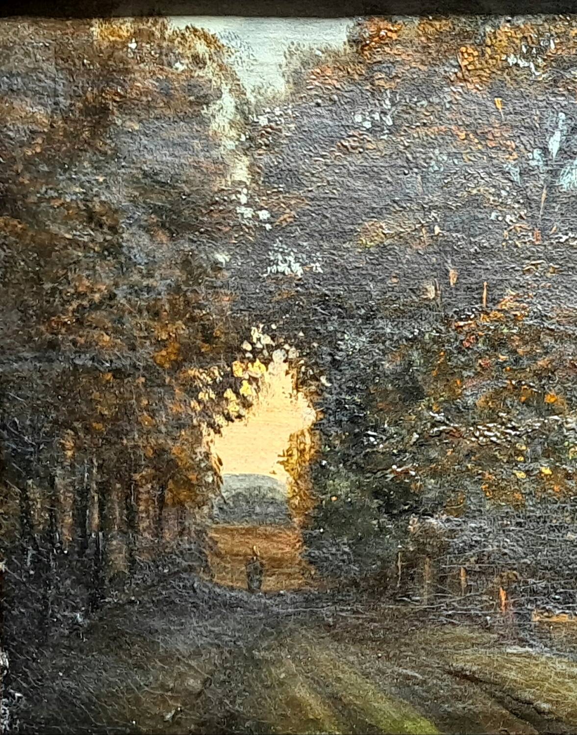 Impressionist painting - oil on canvas 1850 - HST French school