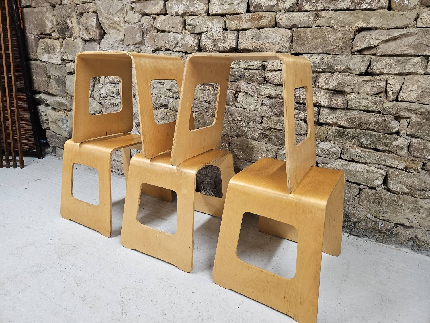Lot 5 tabourets Lisa Noringer pour Ikea 2000"