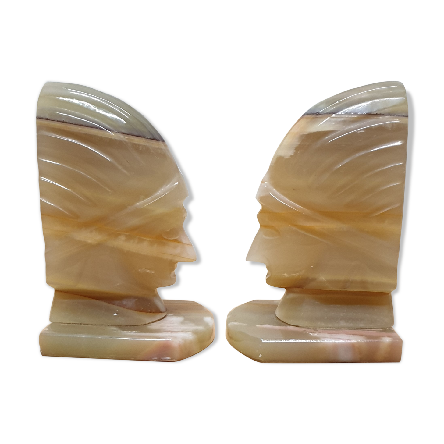 Seventies bookend in onyx