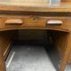 Teacher's desk from the 1950s on legs.