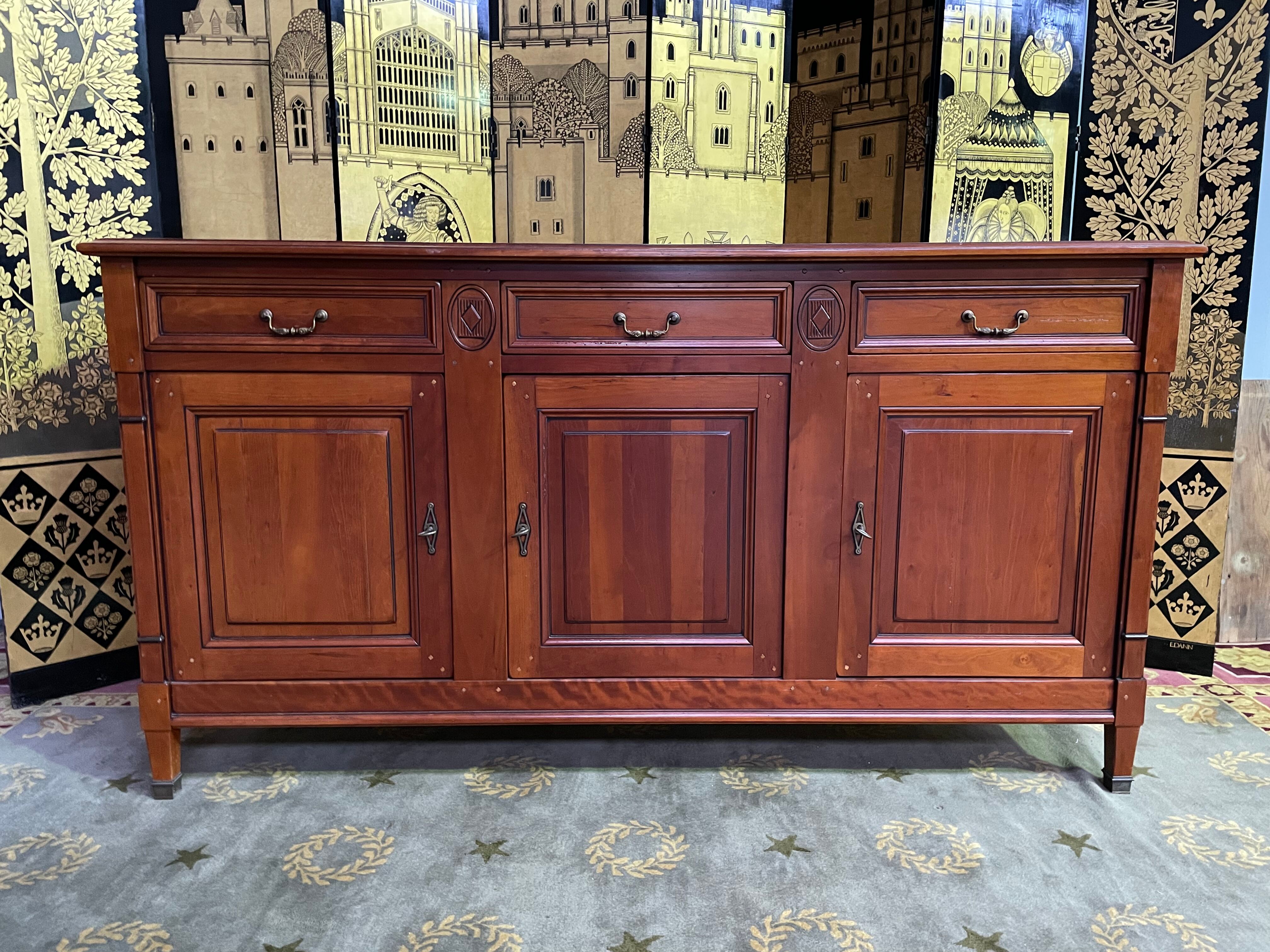 Louis xvi style enfilade signed grange